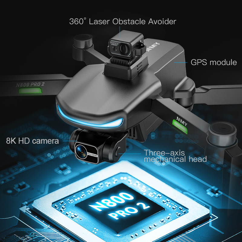 N800 PRO 2 GPS Drone Professio - Drone Gps Mount recension och pris